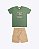 Conjunto Camiseta Meia Malha e Bermuda Moletom Jet Infantil Masculino Have Fun 30504 - Imagem 2