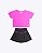 Conjunto Fitness Blusa Malha Poliamida e Saia Shorts Malha Proteção UV Infantil Feminino Have Fun 30580 - Imagem 2