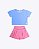 Conjunto Fitness Blusa Malha Poliamida e Saia Shorts Malha Proteção UV Infantil Feminino Have Fun 30580 - Imagem 5