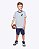 Conjunto Camiseta Manga Curta e Bermuda Malha Proteção UV Infantil Masculina Have Fun 30589 - Imagem 1