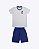 Conjunto Camiseta Manga Curta e Bermuda Malha Proteção UV Infantil Masculina Have Fun 30589 - Imagem 2