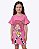 Vestido Manga Curta Rosa Meia Malha Toy Story Jessie Infantil Feminino Brandili 27559 - Imagem 3