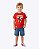 Camiseta Manga Curta Meia Malha Mickey Infantil Masculina Brandili 27427 - Imagem 1