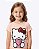 Camiseta Manga Curta Meia Malha Hello Kitty Infantil Feminina Brandili 27476 - Imagem 2