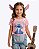 Camiseta Manga Curta Meia Malha Stitch Infantil Feminina Brandili 27457 - Imagem 2