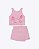 Conjunto Alfaiataria Blusa e Short Saia Rosa Infantil Feminino Infanti 97195 - Imagem 3