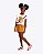 Conjunto Blusa Manga Curta Ursinha e Shorts Moletom Infantil Feminino Kyly 1002001 - Imagem 1