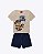 Conjunto Camiseta Manga Curta Bichinhos e Bermuda Moletom Infantil Masculino Kyly P1001868 - Imagem 11
