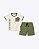 Conjunto Camiseta Manga Curta Dino e Bermuda Moletom sem Felpa Infantil Masculino Kyly 1001875 - Imagem 2