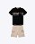 Conjunto Camiseta Manga Curta e Bermuda Moletom Infantil Masculina Kyly 1001919 - Imagem 2