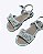 Sandália Infantil Mili com Laço e Tachas Espelhadas Off White Infantil Feminina Pampili 642124000 - Imagem 3