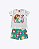 Conjunto Blusa Manga Curta Sereia e Shorts Estampado Infantil Feminino Kyly P1001781 - Imagem 5