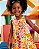 Vestido Manga Curta Floral Estampado Infantil Feminino Kyly 1001804 - Imagem 4