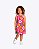 Vestido Manga Curta Estampado Floral Infantil Feminino Kyly P1001801 - Imagem 1