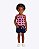 Conjunto Blusa Manga Curta Borboletas e Shorts Infantil Feminino Kyly 1001821 - Imagem 1