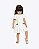 Vestido Manga Curta Piquet Off White Infantil Feminino Milon  2001725 - Imagem 1