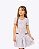 Vestido Manga Curta Piquet Off White Infantil Feminino Milon  2001725 - Imagem 3