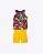 Conjunto Blusa Regata Flores e Bermuda Ciclista Cotton Infantil Feminino Kyly P1001813 - Imagem 2