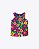 Conjunto Blusa Regata Flores e Bermuda Ciclista Cotton Infantil Feminino Kyly P1001813 - Imagem 3