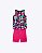 Conjunto Blusa Regata Flores e Bermuda Ciclista Cotton Infantil Feminino Kyly P1001813 - Imagem 5