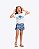 Conjunto Blusa Cropped e Shorts Estampado Infantil Feminino Kyly 1001846 - Imagem 4