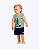 Conjunto Camiseta Regata e Bermuda Moletom Infantil Masculino Kyly P1001864 - Imagem 5