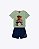 Conjunto Camiseta Manga Curta e Bermuda Moletom Infantil Masculino Kyly P1001869 - Imagem 5