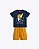 Conjunto Camiseta Manga Curta e Bermuda Moletom Infantil Masculino Kyly P1001887 - Imagem 1