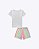 Conjunto de Blusa em Meia Malha e Shorts em Molecotton Infantil Feminino Infanti 95682 - Imagem 2