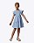 Vestido em Tricoline Maquinetado Azul Infantil Feminino Infanti 96669 - Imagem 1