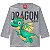 Camiseta Infantil Masculina Manga Longa Dinossauro Kyly 207427 - Imagem 1