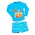 Conjunto Teen para Praia Camiseta e Sunga Puket Azul / Kombi 110500320 - Imagem 1