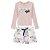 Infanti Conjunto Infantil Feminino Manga Longa 40656 Cor Rose - Imagem 1