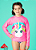 Camiseta Para Nadar Teen Unicornio 110500269 Puket - Imagem 1