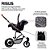 Carrinho de Bebe Como 4 + Moisés + Bebê Conforto Risus Piano + Bolsa + Adaptador - Cor Woven Black (Preto) 1200063101297804 ABC Designer - Imagem 8