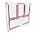 Quadro de Aviso em MDF A4 5 folhas - 3 Verticais e 2 Horizontais - Imagem 7