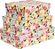 Caixa Rígida retangular 35x25x10,5 cm Flores Retrô M - Imagem 1