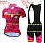 Camisa e Bermuda Bretelle Ciclismo Feminino Bike Roupa Bretele - Imagem 3