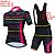 Camisa e Bermuda Bretelle Ciclismo Feminino Bike Roupa Bretele - Imagem 4