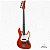 BAIXO SEIZI FUN JAZU 4CORDAS LAVA RED JAZZ BASS C/ CAPA - Imagem 1