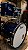 BATERIA PEARL ROADSHOW RS525MS/C743 BUMBO 22 ROYAL BLUE METALIC C/ FERRAGENS 22 10 12 16 14 - Imagem 2