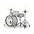 BATERIA PEARL ROADSHOW RS584/C33 PURE WHITE BUMBO 18 C/ FERRAGENS E BANCO 18 10 14 13 - Imagem 1