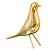 Pássaro Decorativo de Cerâmica Dourado BTC - Imagem 2