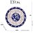 Prato de Sobremesa Raso em Porcelana Blue Garden 19,5cm Lyor - Imagem 5