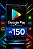 Gift Card Google Play R$ 150 - Cartão Presente Digital - Imagem 1