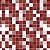 Papel Adesivo Pastilhas em Tons de Vermelho e Branco - Imagem 1