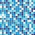 Papel Adesivo Pastilhas em Tons de Azul e Branco - Imagem 1