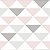 Papel Adesivo Geométrico Triangulo degrade rosa - Imagem 1