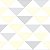 Papel Adesivo Geométrico Triangulo Degrade Amarelo - Imagem 1