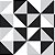 Papel Adesivo Geométrico Triangulo Preto e Cinza 01 - Imagem 1